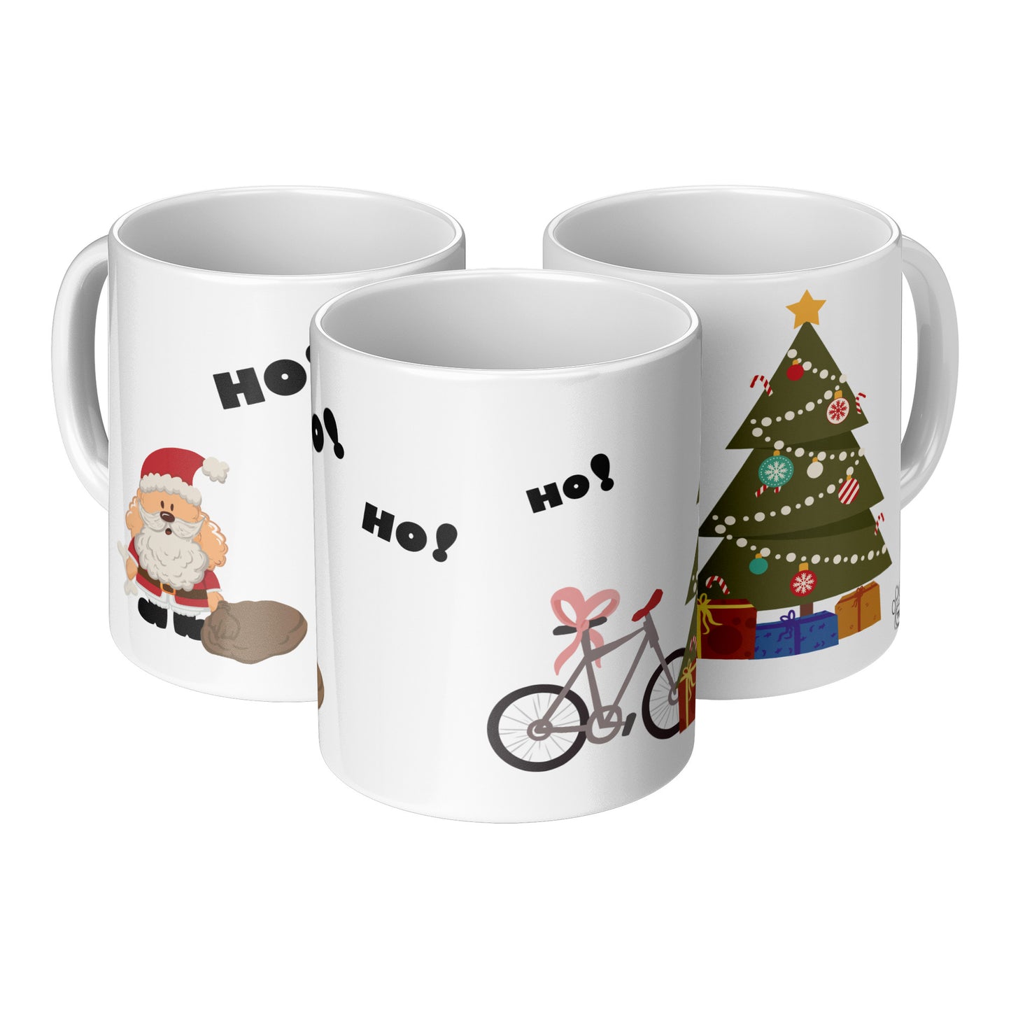 Coffee Mug - Unique - Christmas - Dog - White - 11 oz