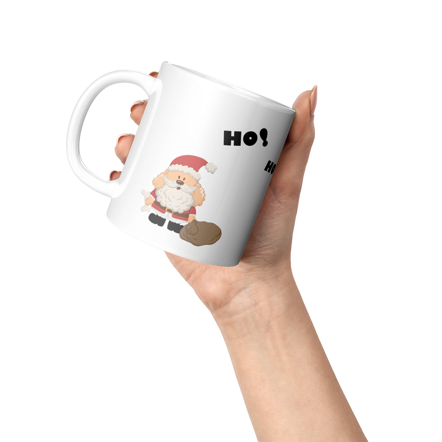Coffee Mug - Unique - Christmas - Dog - White - 11 oz