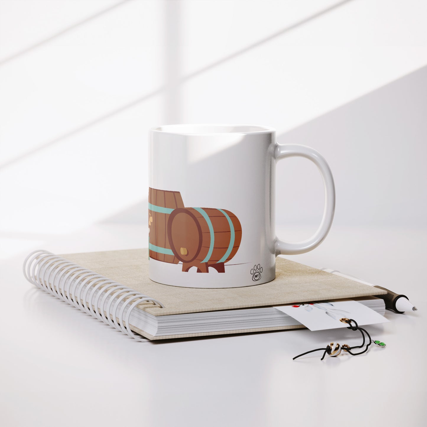 Coffee Mug - Unique - Germany - Munich - Oktoberfest - Dog - White - 11 oz