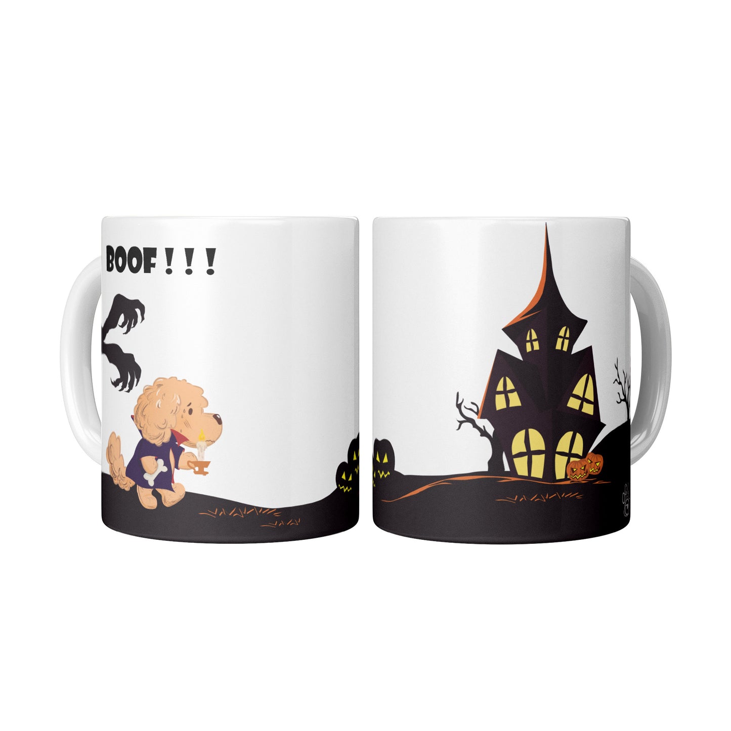 Coffee Mug - Unique - Halloween - White - 11 oz