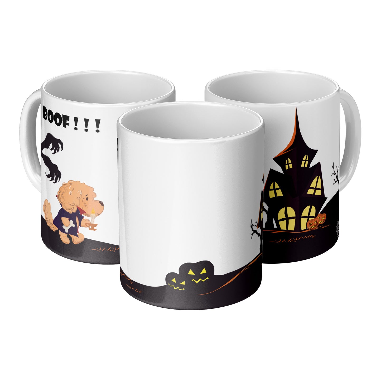 Coffee Mug - Unique - Halloween - White - 11 oz