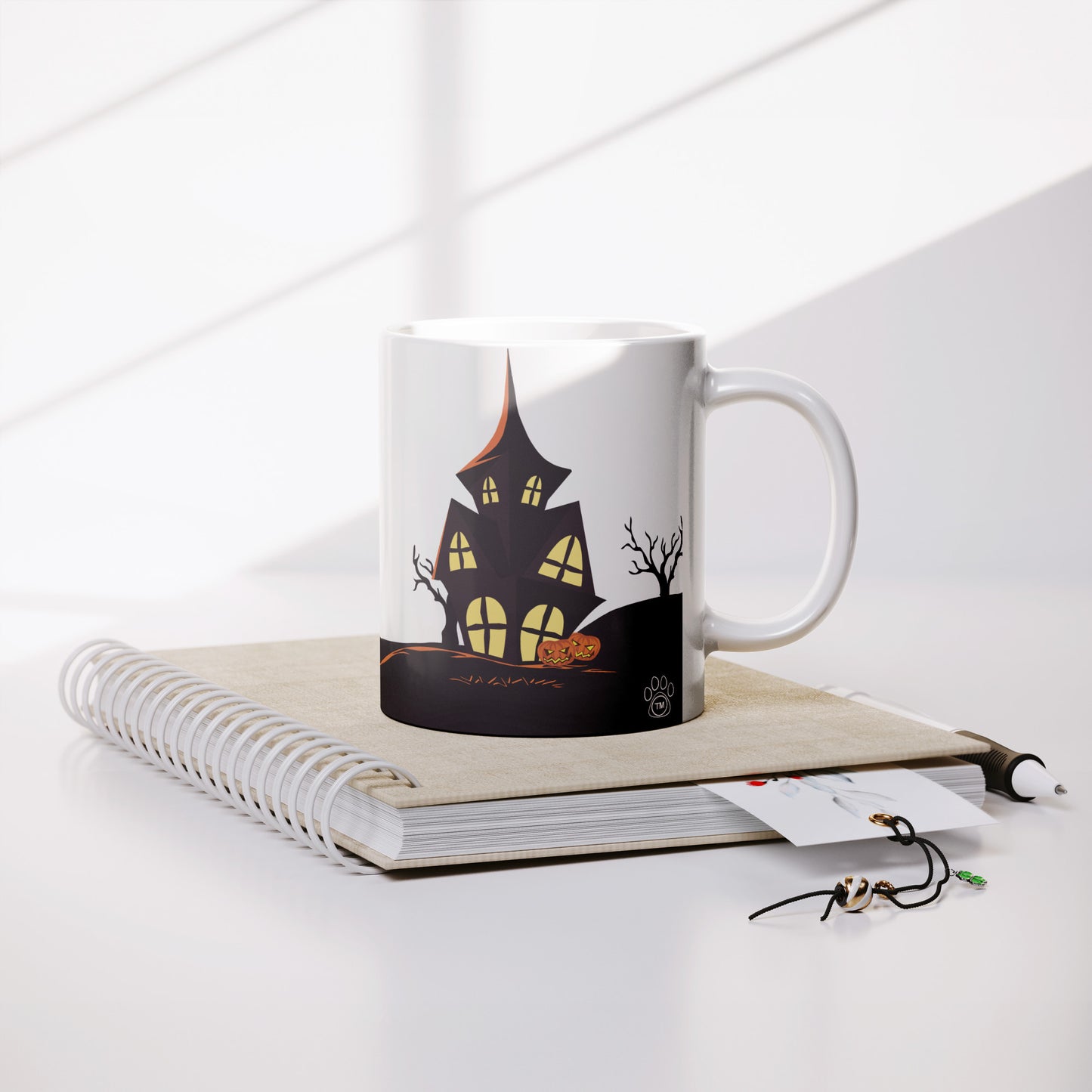 Coffee Mug - Unique - Halloween - White - 11 oz