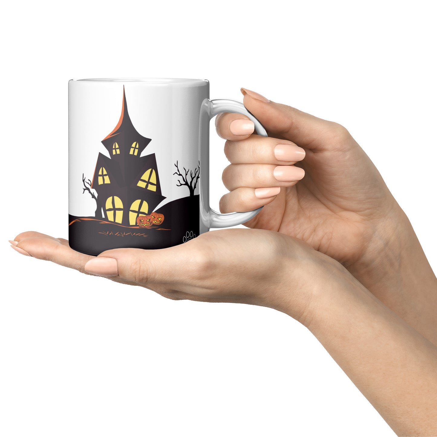 Coffee Mug - Unique - Halloween - White - 11 oz
