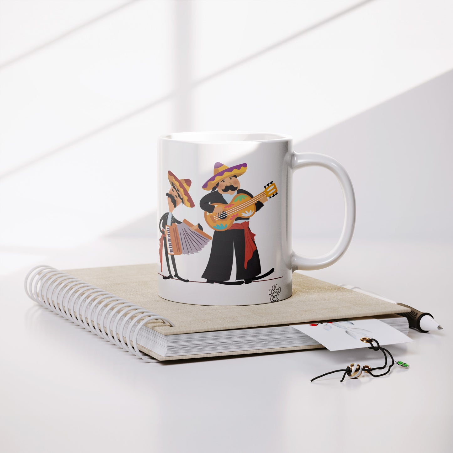 Coffee Mug - Unique - Mexico - Cabo - Dog - White - 11 oz