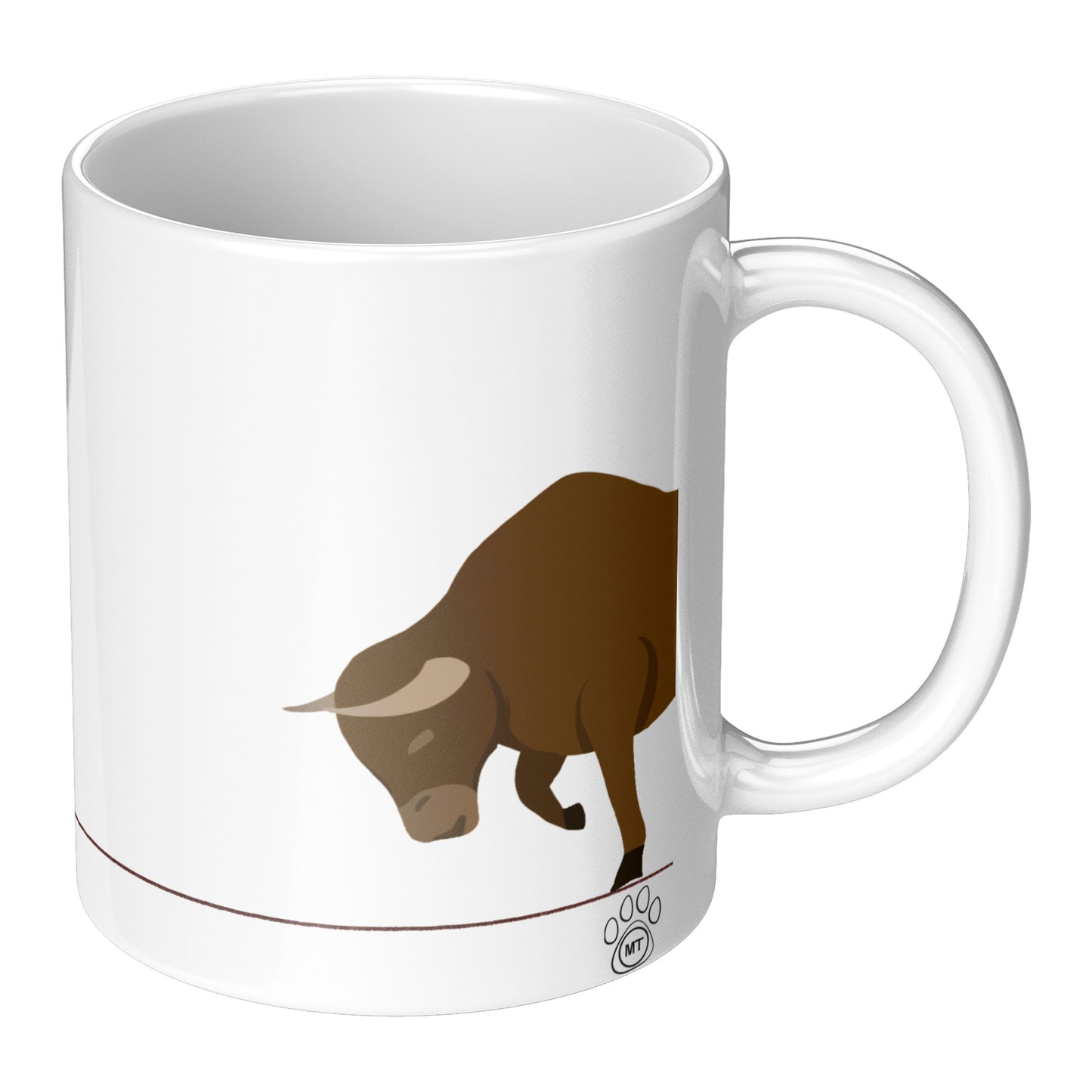 Coffee Mug - Unique - Spain - Madrid - Bullfight - Matador - Dog - White - 11 oz