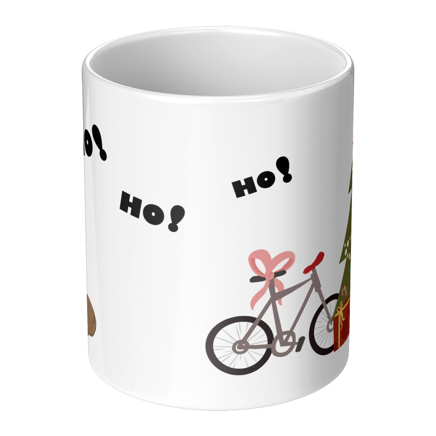 Coffee Mug - Unique - Christmas - Dog - White - 11 oz