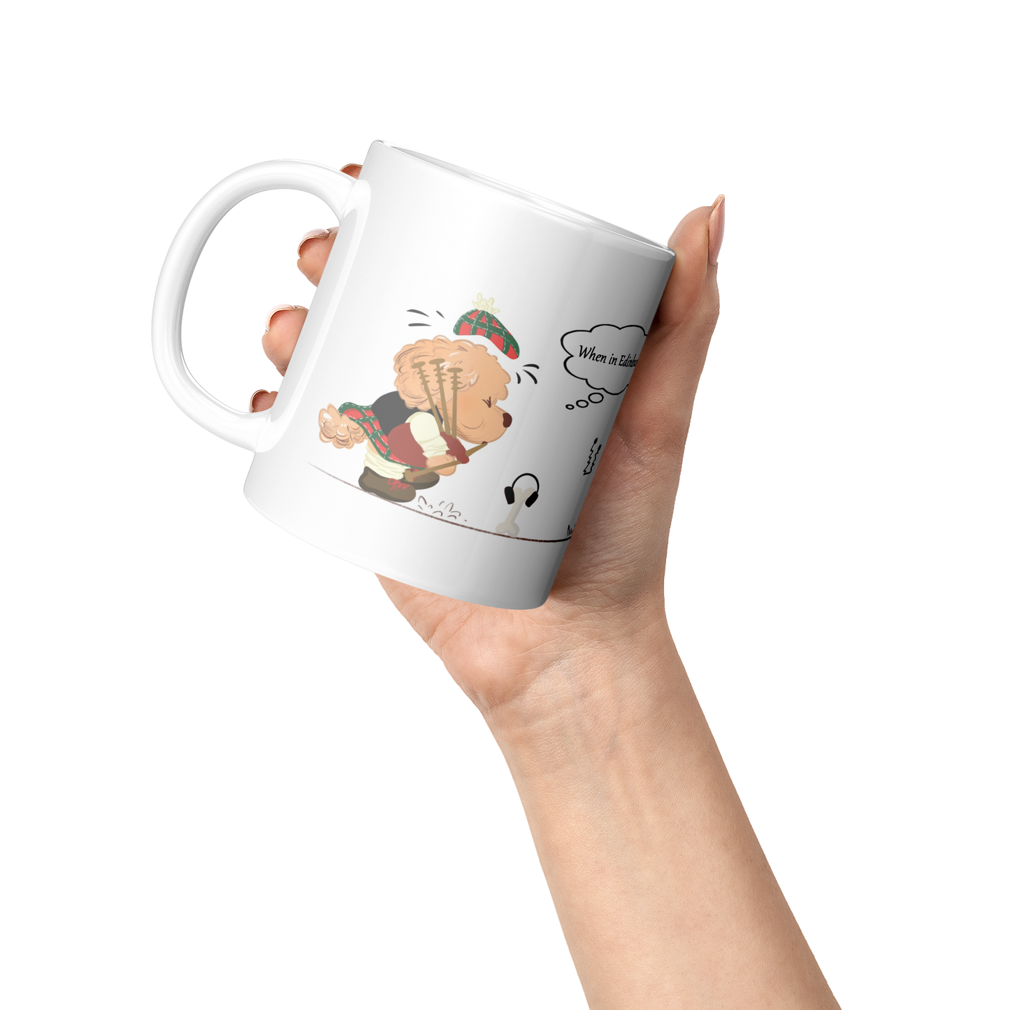 Coffee_Mug_-_Unique_-_Edinburgh_-_Bagpip_Lifestyle_Raised_Hand_LH_Mockup.png