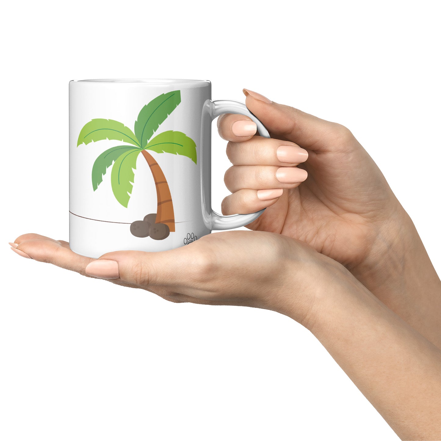 Coffee Mug - Unique - Hawaii - Beach - Ocean - Dog - White - 11 oz
